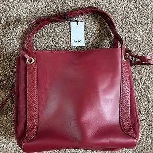 NWT Coach leather and suede bag